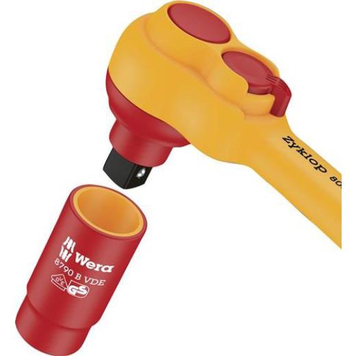 Hebelumsch.kn.8007 B VDE 3/8 Zoll 80 Z.VDE isol.WERA