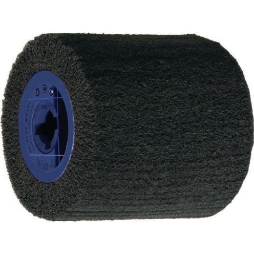 Satinierwalze Vlies 400 very fine braun Ø110xB100mm 19mm TECWERK