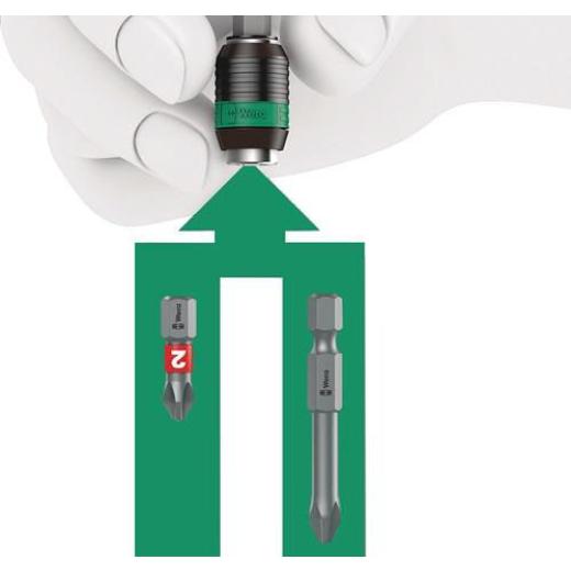 Bithandhalter 826 T Kraftform Turbo m.SWF 2K-Griff WERA