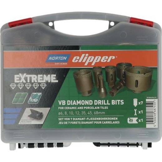 Fliesenbohrkoffer Extreme VB 6/8/10/12/35/45/68mm Typ Sanitär