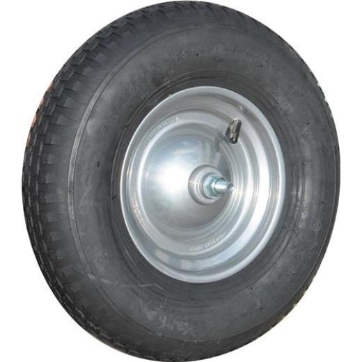 Luftrad D.400mm Radbreite 100mm m.Schlauch,Achse MÜBA