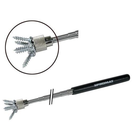 Teleskopmagnetheber Gesamt-L.635mm Magnetkopf-D.12mm Trgf.ca.3,5kg TECWERK