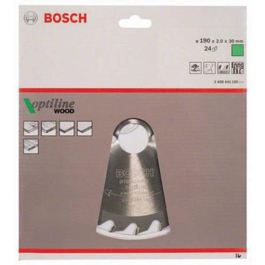 Kreissägeblatt PRO Wood AD 190mm Z.24 WZ Schnitt-B.2mm BOSCH