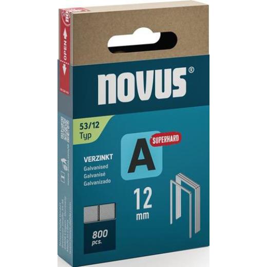 Feindrahtklammer A Typ 53 Klammer-B.11,3mm 12mm 0,75mm superhart 800 St.NOVUS