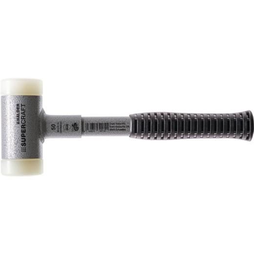 Schonhammer SUPERCRAFT L.310mm Kopf-D.50mm rückschlagfrei hart Nyl. weiß HALDER