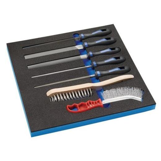 Werkzeugmodul 7-tlg.2/3-Modul Feilen,Drahtbürsten PROMAT
