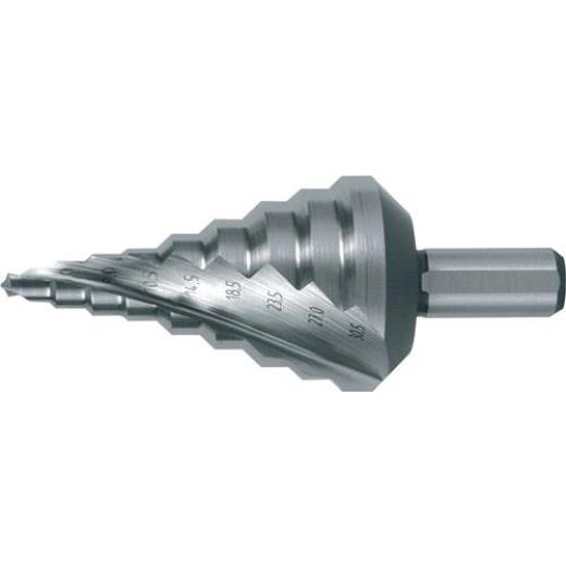 Stufenbohrer Bohrber.5,3-30,5mm HSS Spiralnut Z.2 Stufen 9 RUKO