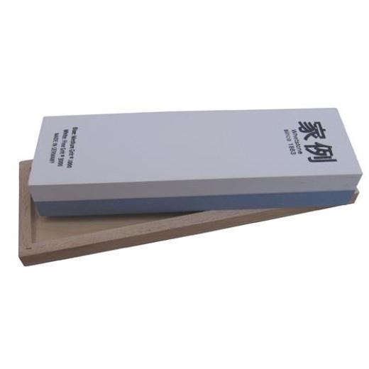 Abziehstein L200xB60xH30mm 1000/3000 im Holzkasten MÜLLER