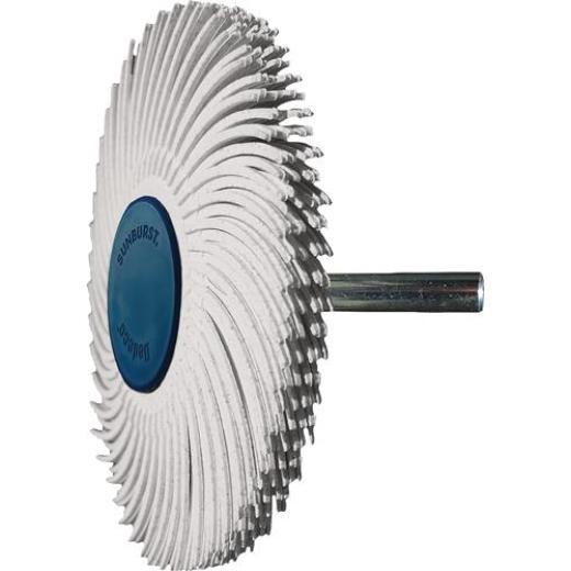 Radialbürstenscheibe Sunburst D.76mm K.120 Weiß 10000min-¹ TYROLIT