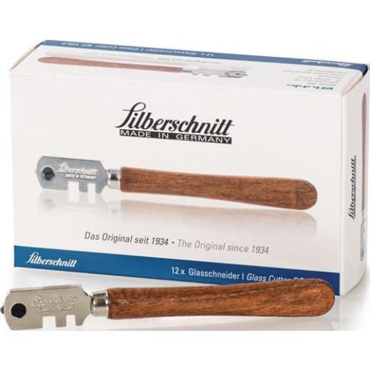 Glasschneider f.Glasdicken v.3-6mm flaches H-Heft SILBERSCHNITT