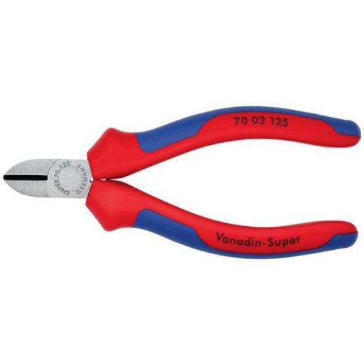 Seitenschneider L.125mm Kopf pol.Comfort-Griff max.1,5mm KNIPEX