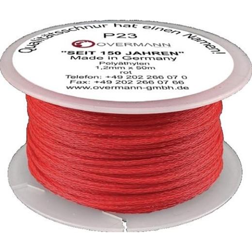Maurerschnur L.50m D.2mm 30kg PE rot | 6 Stück