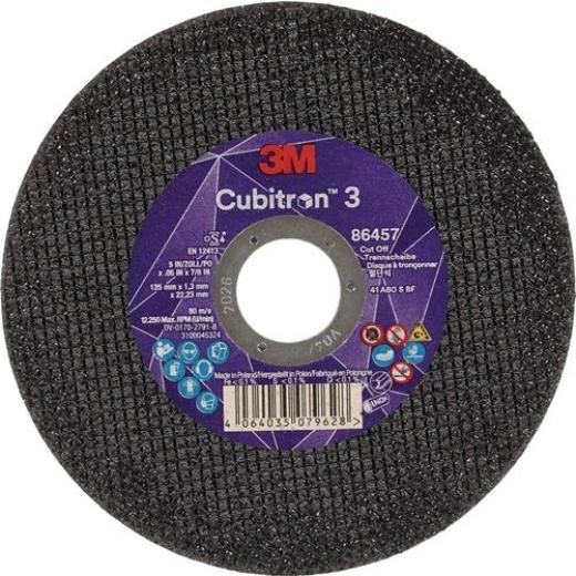 Trennscheibe Cubitron™ 3 D125x1,3mm ger.3M™ Cubitron™ 3 Bohr.22,23mm 3M | 25 Stück