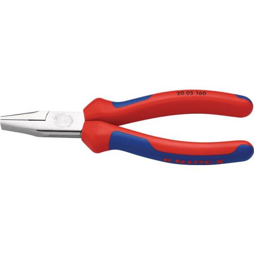 Flachzange DIN ISO 5745 Gesamt-L.160mm verchr.Comfort-Griff KNIPEX