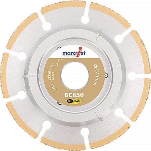 Trenn-/Anfasscheibe BC850 AkkuMax D.125mm Bohr.22,23mm Seg.-H.1mm Seg.-S.1,0mm
