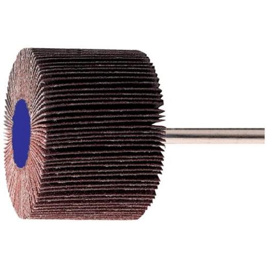 Fächerschleifer Ø50xH30mm K.80 Korund Schaft-D.6mm TECWERK | 10 Stück