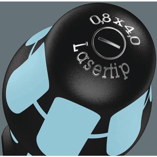 Edelstahlschraubendrehersatz 334/6 6-tlg.Schlitz/PH Rundkl.2K-Griff WERA