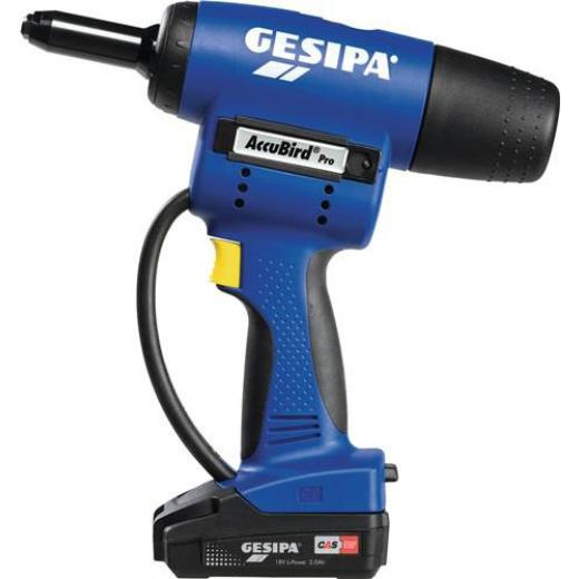 Akkublindnietsetzgerät AccuBird®Pro 12-tlg.13000N Schiebeakku,Ladegerät L-Boxx