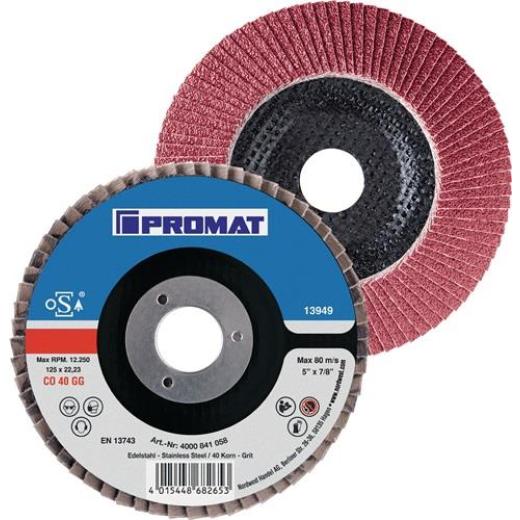 Fächerscheibe D.115mm K.40 kon.INOX CO TECWERK | 10 Stück