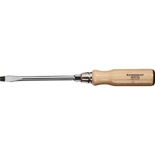 Schraubendreher Schneiden-B.7mm Klingen-L.125mm Holzgr.Rundkl.6KT.-Ans.TECWERK