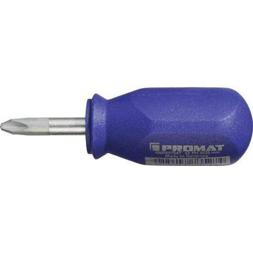 Schraubendreher Gr.PH 2 Klingen-L.25mm 1K-Griff Rundkl.PROMAT