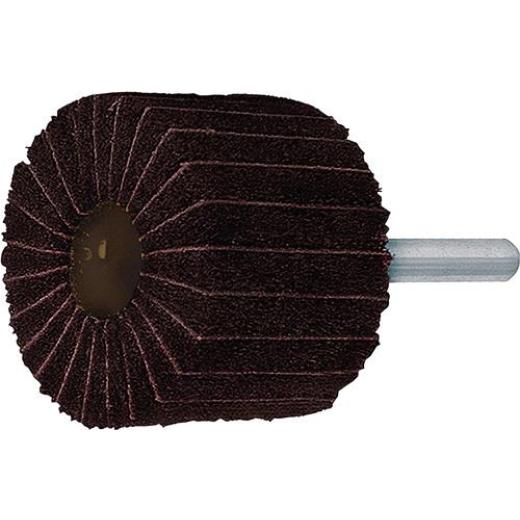 Fächerschleifer Ø50xH30mm K.100/AFINE Kombi Vlies/Korund Schaft-D.6mm TECWERK