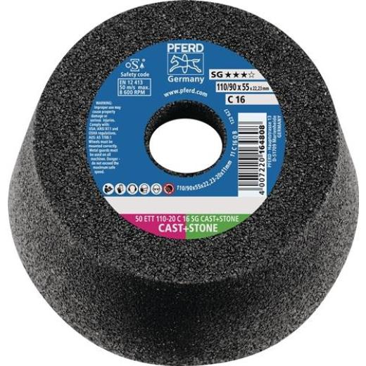 Schleiftopf 110mm Gusseisen,Beton u.STE 16 Bohr.22,23mm PFERD