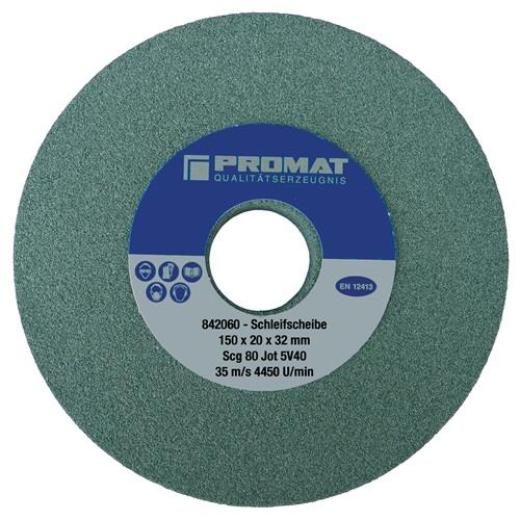 Schleifbockscheibe Ø175xB25x32mm 80 Form A SCg TECWERK