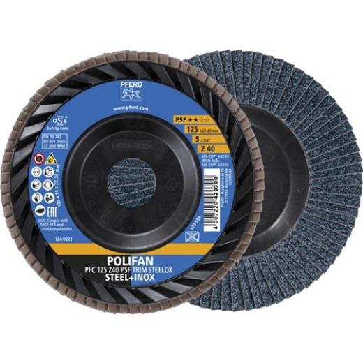 Fächerscheibe TRIM STEELOX D.125mm K.40 kon.ZK Z PFERD | 10 Stück