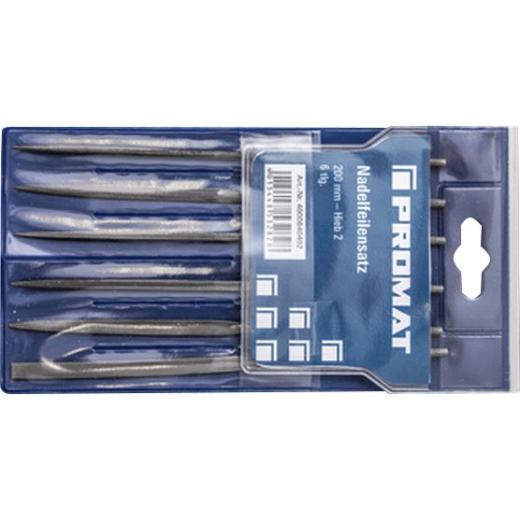 Nadelfeilensatz L.200mm Hieb 2 6-teilig TECWERK