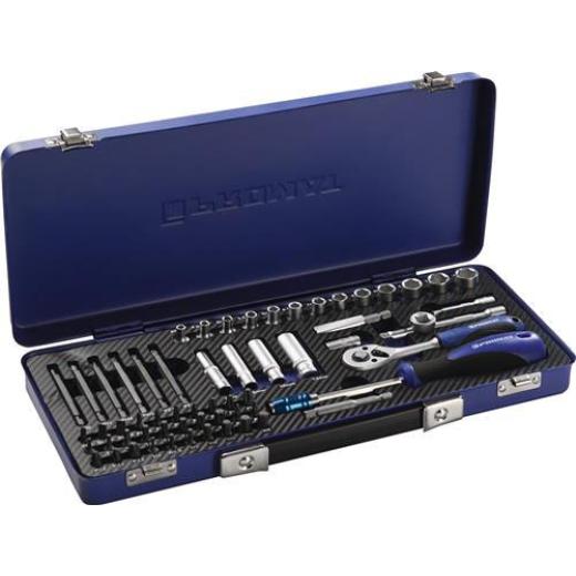 Steckschlüsselsatz 61-tlg.1/4 Zoll SW 4-13mm Z.20 6KT TECWERK