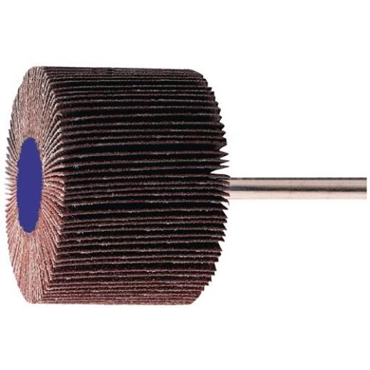 Fächerschleifer Ø40xH15mm K.60 Korund Schaft-D.6mm TECWERK | 10 Stück