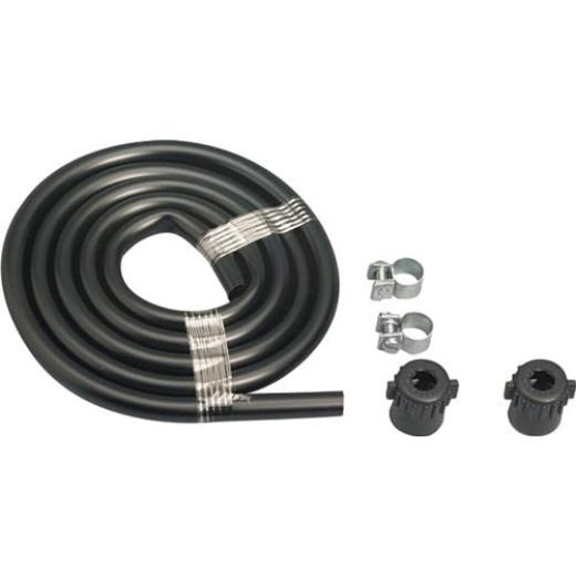 Ersatzschlauch inkl.2 Schellen+2 Muttern L.1,25m schwarz GLORIA