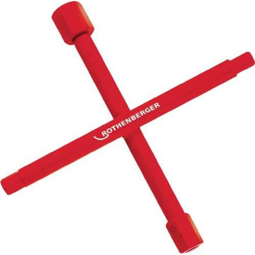 Sanitärkreuzschlüssel 200x200mm m.Multifunktion ROTHENBERGER