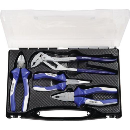 Zangensatz Inh.4tlg.verchr.Ku.-Koffer TECWERK