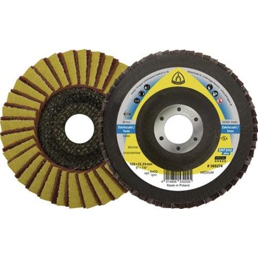 Fächerscheibe SMT 850 Kombi D.125mm K.120 kon.INOX ZK KLINGSPOR | 5 Stück