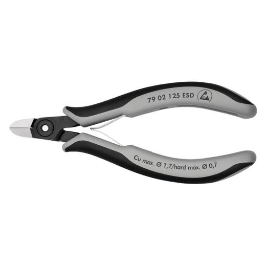 Präzisions-Elektronik-Seitenschneider L.125mm Form 4 Facette nein pol.