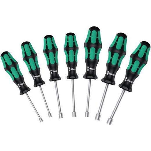 Sechskantsteckschlüsselsatz 395 HO 7-tlg.2K-Griff WERA