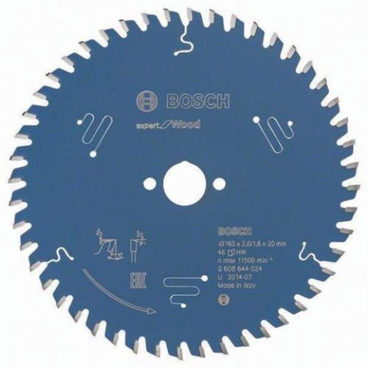 Kreissägeblatt Expert Wood AD 165mm Z.48 WZ Bohr.20mm Schnitt-B.2,6mm