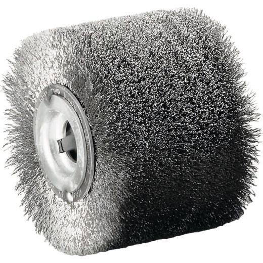 Satinierwalze VA-Stahldraht Ø100xB70mm 19,2mm LESSMANN