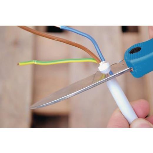 Kabel-/Elektrikermesser L.190mm Klingen-L.80mm 1-teilig,klappb.Ku.TECWERK