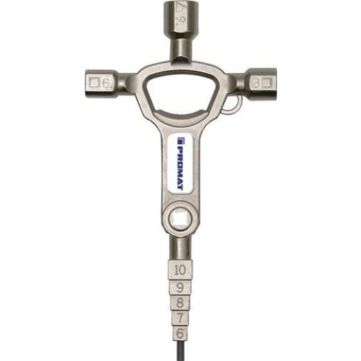 Bau-Schaltschrankschlüssel 13 Funktionen integr.Flaschenöffner TECWERK