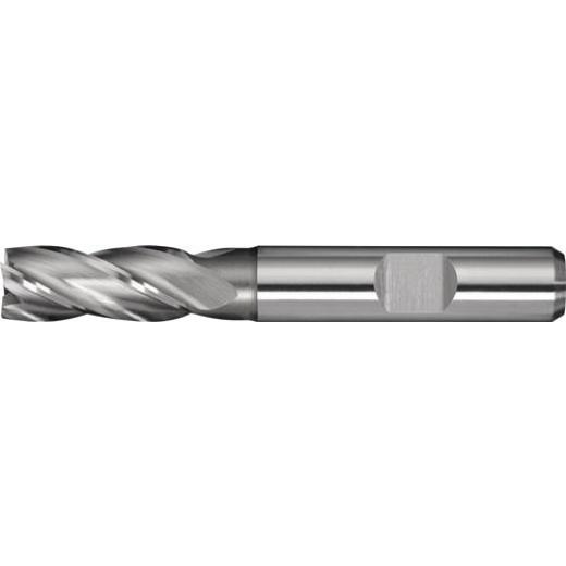 Schaftfräser DIN 844 Typ N, Ø 5 mm HSS-Co8 Weldon Z.4 kurz TECWERK