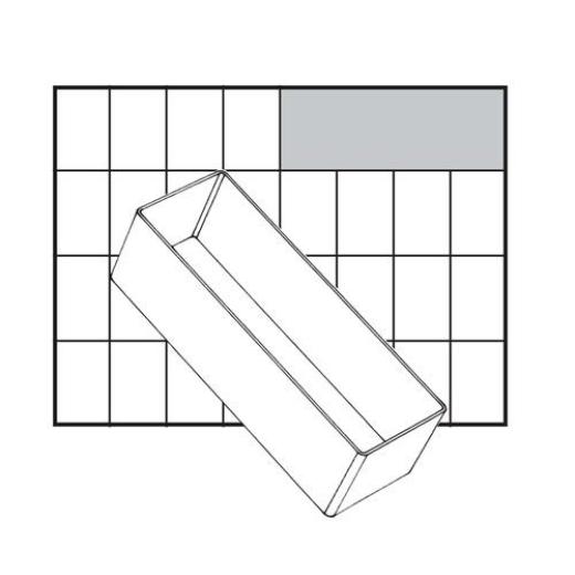 Einteilungset A 8-3 B55xT235xH47mm 3-tlg. | 12 Stück