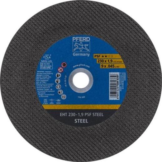 Trennscheibe PSF STEEL D230x1,9mm ger.STA Bohr.22,23mm PFERD | 25 Stück