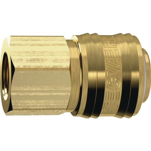 Schnellver.Kup.DN 7,2,IG MS blk Gew.G 1/4 Zoll 11,89mm TECWERK | 10 Stück