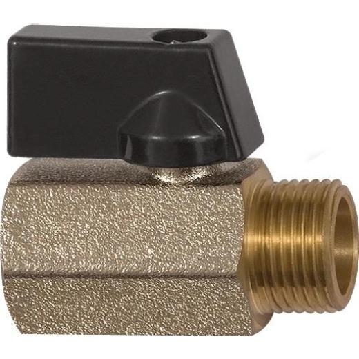 Mini-Kugelhahn VALVE LINE 13mm 1/2 IG/AG DN 15mm RIEGLER | 10 Stück