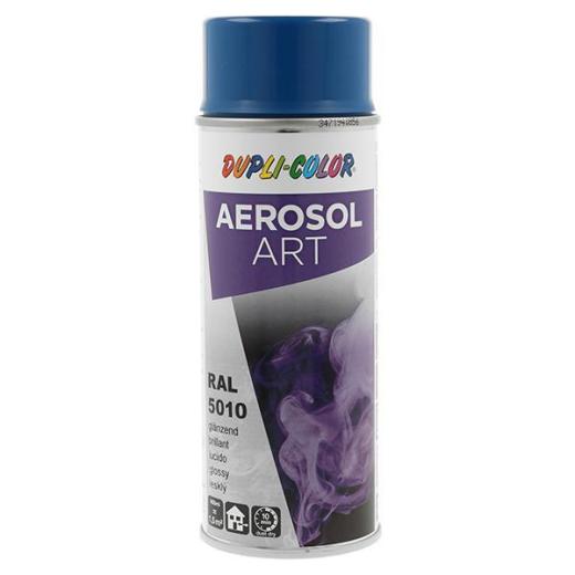 Buntlackspray AEROSOL Art enzianblau glänzend RAL 5010 400ml Spraydose | 6 Stück