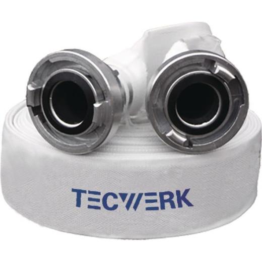 Bau-/Industrieschlauch ID 50mm L.20m weiß TECWERK