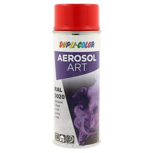 Buntlackspray AEROSOL Art verkehrsrot glänzend RAL 3020 400ml Spraydose | 6 Stück